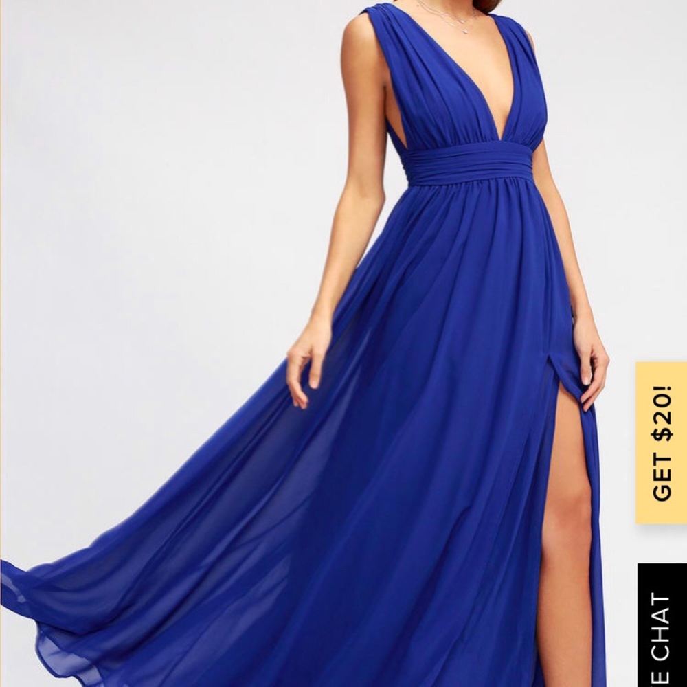 Royal blue formal gown